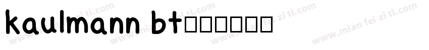 kaulmann bt字体转换
